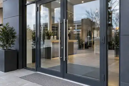 Commercial glazed entrance doors